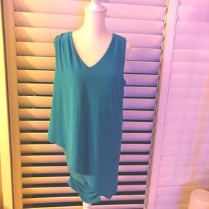 Turquoise sheath style dress